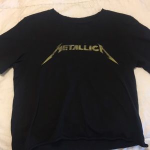 black metallica tee from american eagle